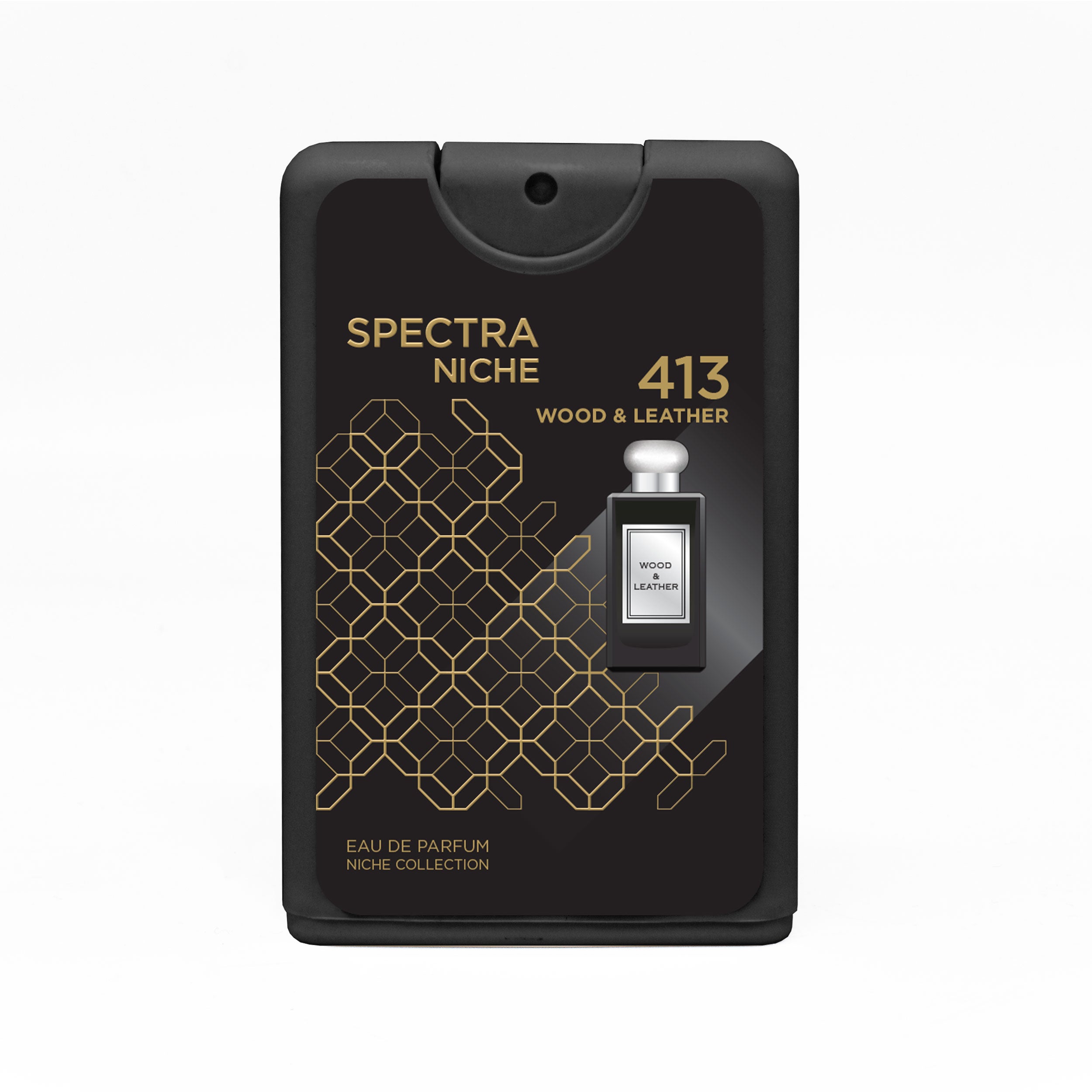Spectra Pocket Niche 413 Wood & Leather EDP Unisex Perfume – 18ml